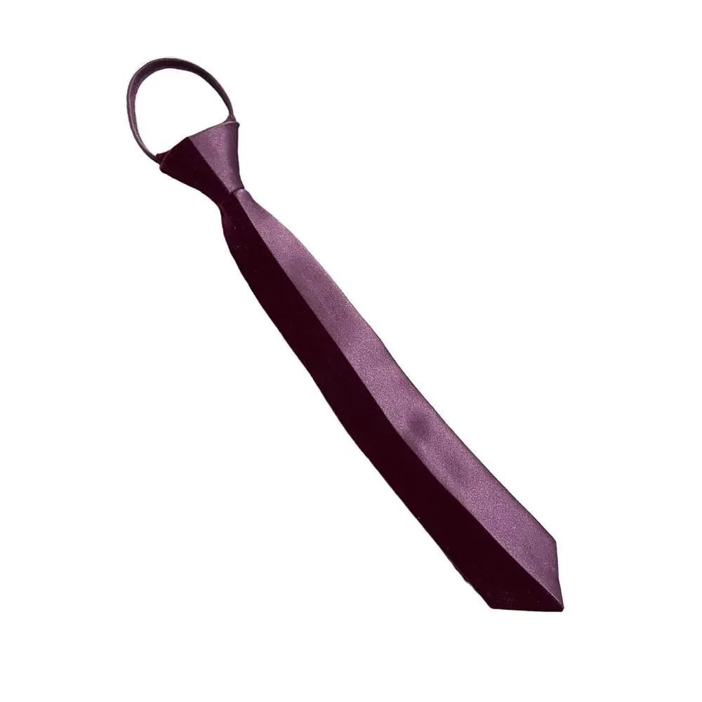 NWOT Argali Purple Velvet Silk Kid‎ Zip Tie Formal